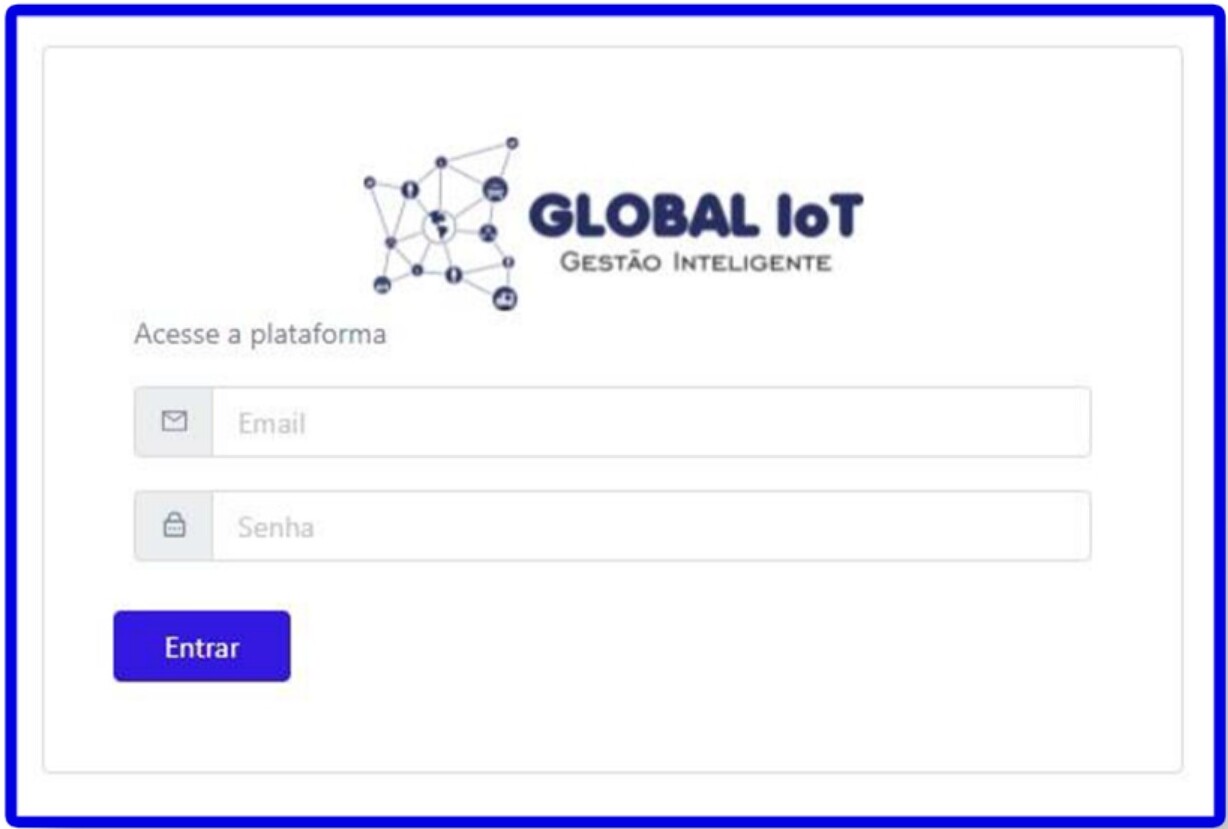 Tela de login Global IoT